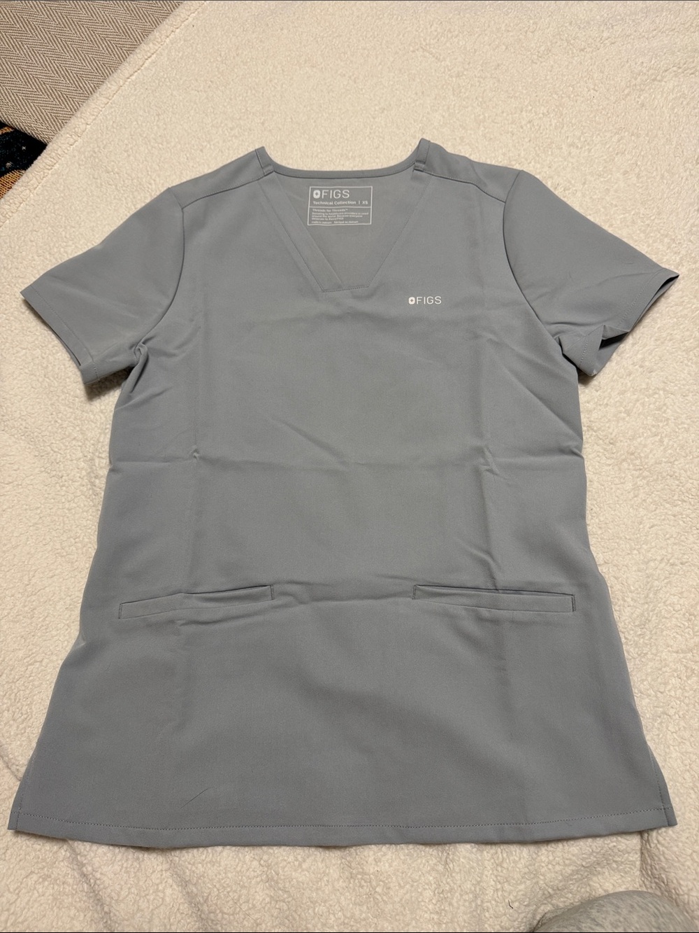 Figs V Neck Scrub Top
